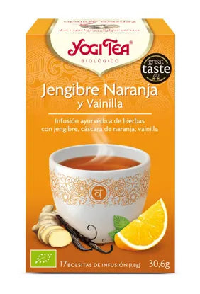 YOGI TEA Yogi Jengibre-Vainilla-Naranja 2 g X 17 Bolsitas