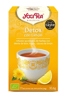 YOGI TEA Detox Con Limon, 17 X 1,8 g
