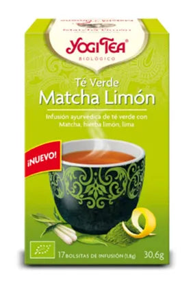 YOGI TEA Te Verde Matcha Limon 17 Filtros X, 1,8 g