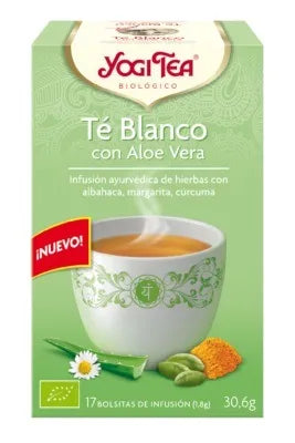 YOGI TEA Te Blanco Con Aloe Vera 17 Filtros