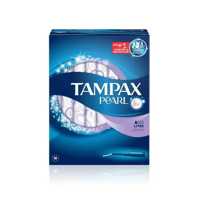 Tampax Pearl Lites, 18 Units