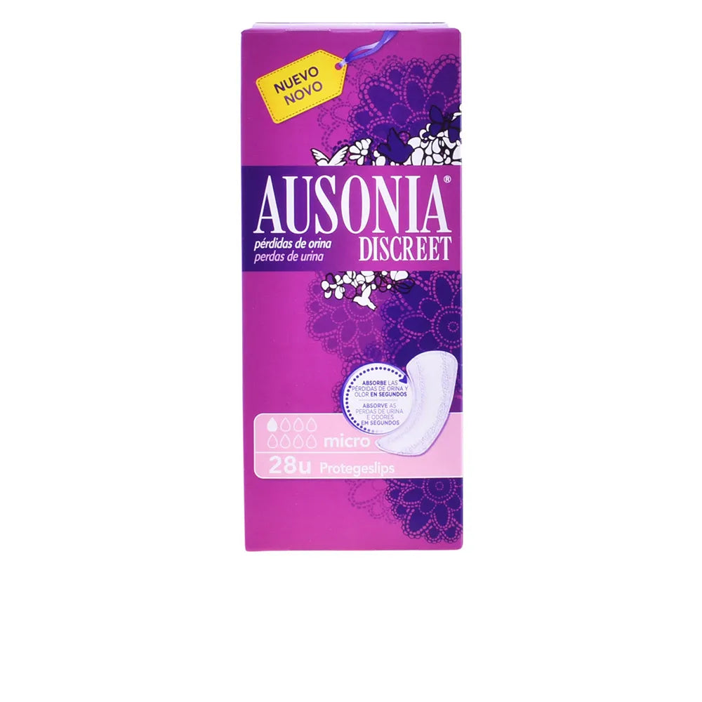 Ausonia Discreet Micro Pantyliners, 28 Units