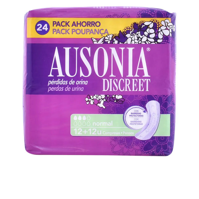 Ausonia Discreet Normal Sanitary Towels, 24 Units
