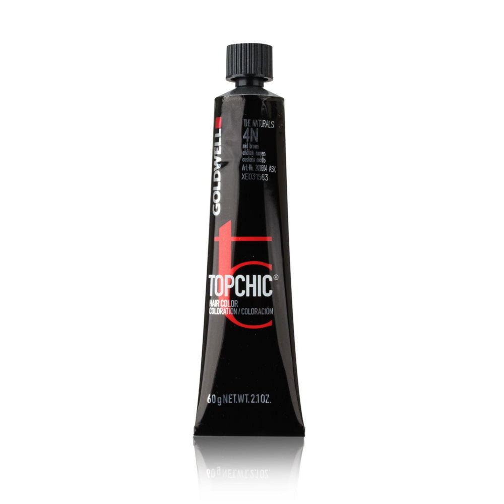 Goldwell TopChic – Permanent Hair Dye for Women, 4N Middle Brown, 60 ml