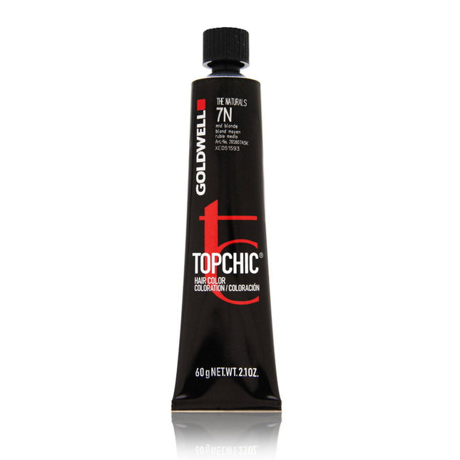 Goldwell TopChic – Permanent Hair Dye for Women, 7N Medium Blonde, 60 ml