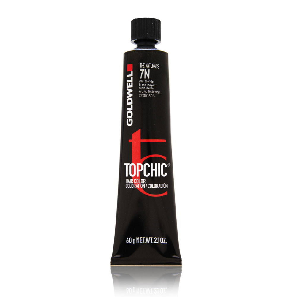 Goldwell TopChic – Permanent Hair Dye for Women, 7N Medium Blonde, 60 ml