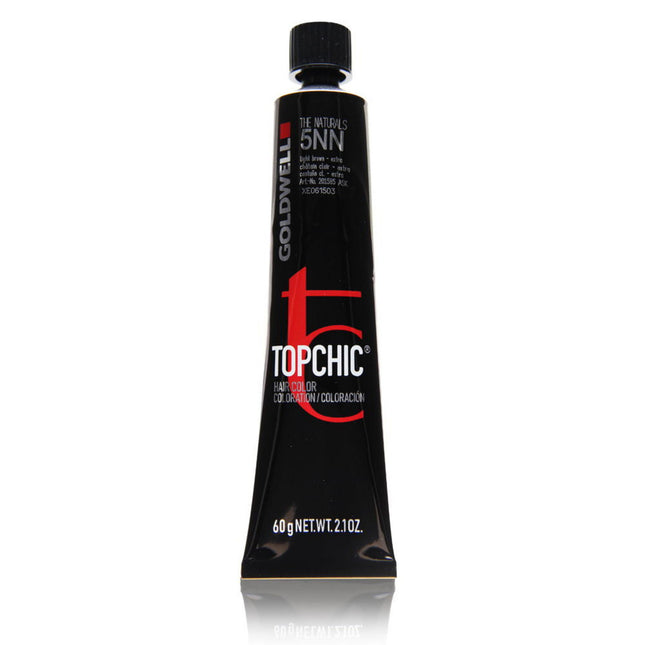 Goldwell TopChic – Permanent Hair Dye for Women, 5NN Light Brown Extra, 60 ml