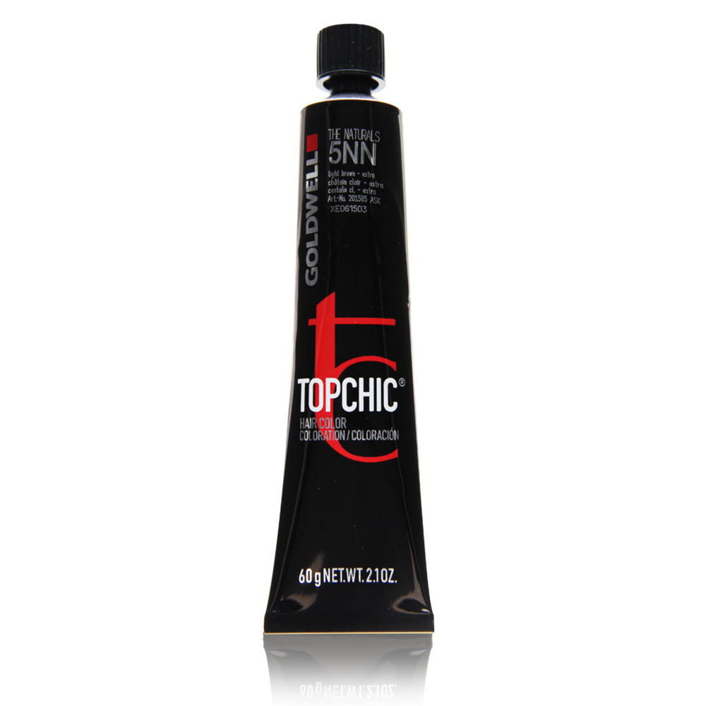Goldwell TopChic – Permanent Hair Dye for Women, 5NN Light Brown Extra, 60 ml