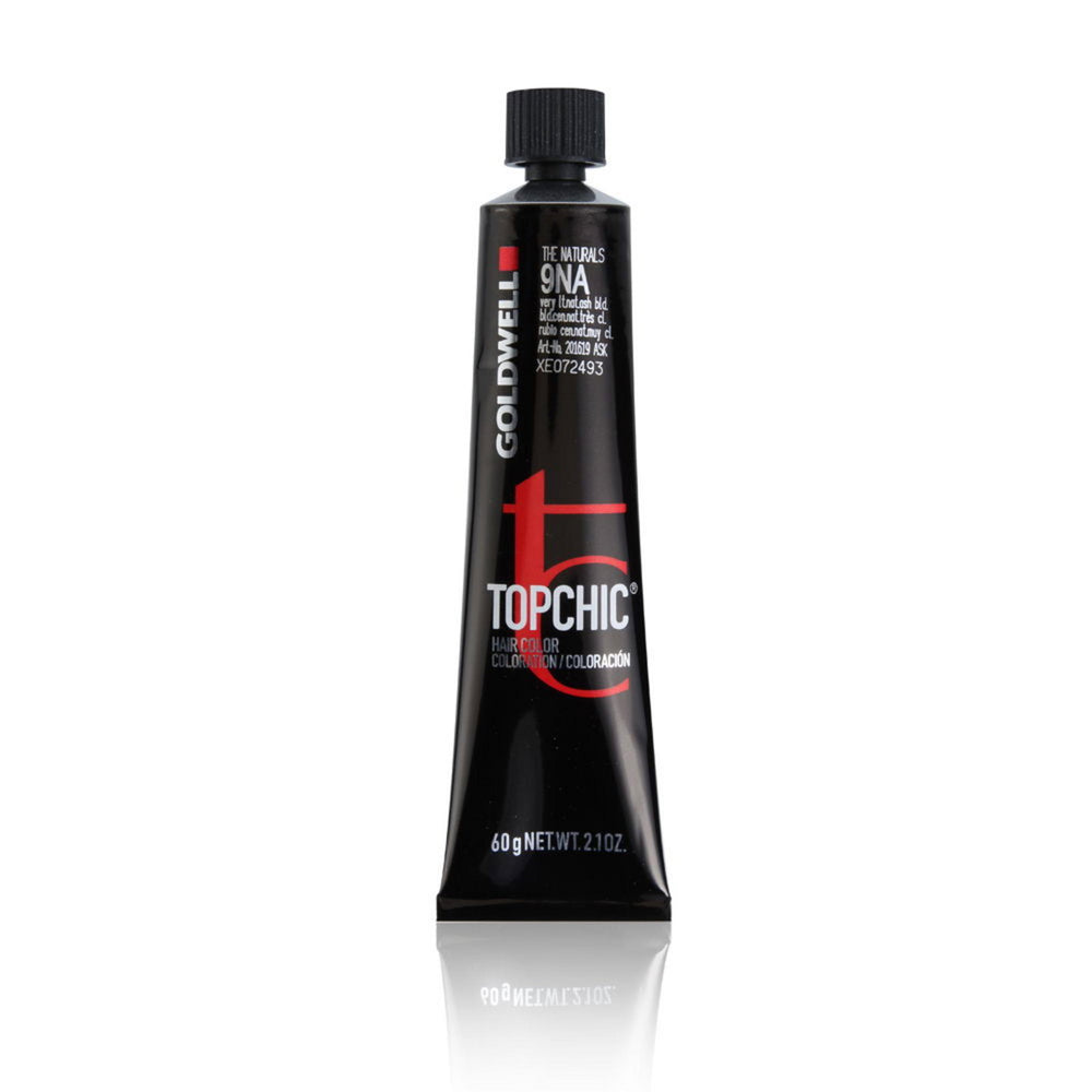 Goldwell TopChic – Permanent Hair Dye for Women, 9NA Very Light Natural Ash Blonde, 60 ml