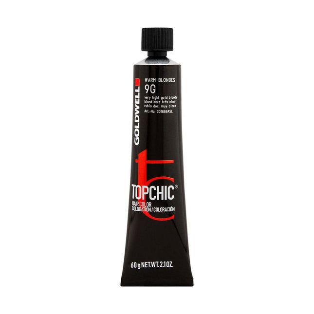 Goldwell TopChic – Permanent Hair Dye for Women, 9G Very Light Gold Blonde, 60 ml