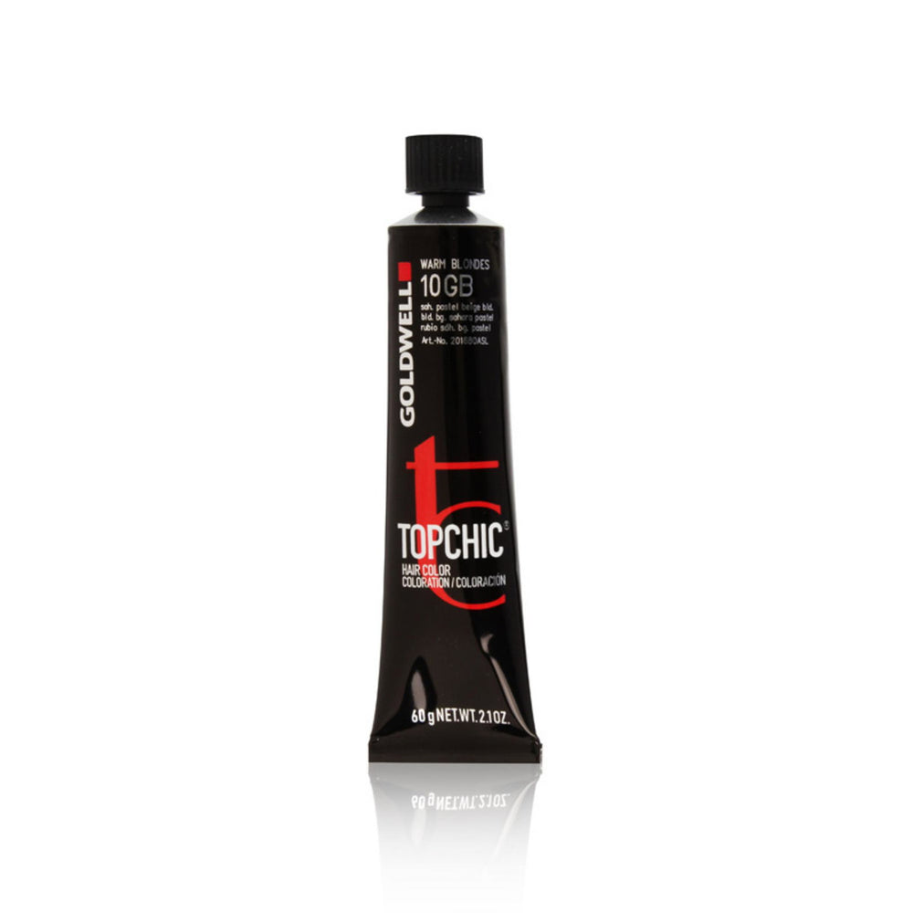 Goldwell TopChic – Permanent Hair Dye for Women, 10GB Sahara Pastel Beige Blonde, 60 ml