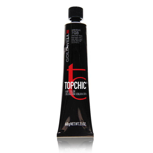 Goldwell TopChic – Permanent Hair Dye for Women, 7GB Sahara Beige Blonde, 60 ml