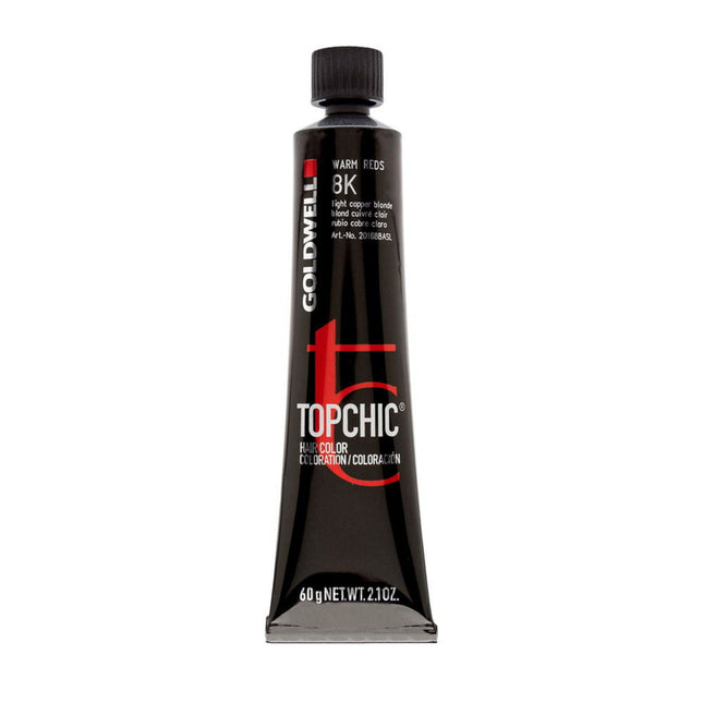Goldwell TopChic – Permanent Hair Dye for Women, 8K Light Blonde Copper, 60 ml