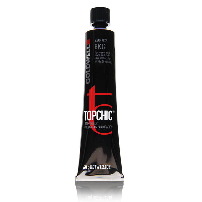 Goldwell TopChic – Permanent Hair Dye for Women, 8KG Light Copper Gold, 60 ml