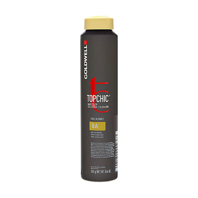 Goldwell TopChic – Permanent Hair Dye for Women, 8A Light Ash Blonde, 250 ml