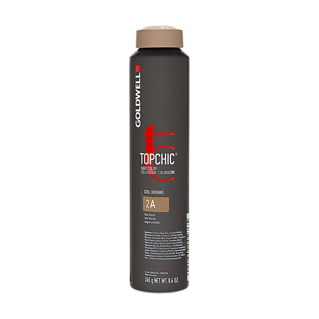 Goldwell TopChic Glycerin – Permanent Hair Dye for Women, 2A Blue Black, 250 ml