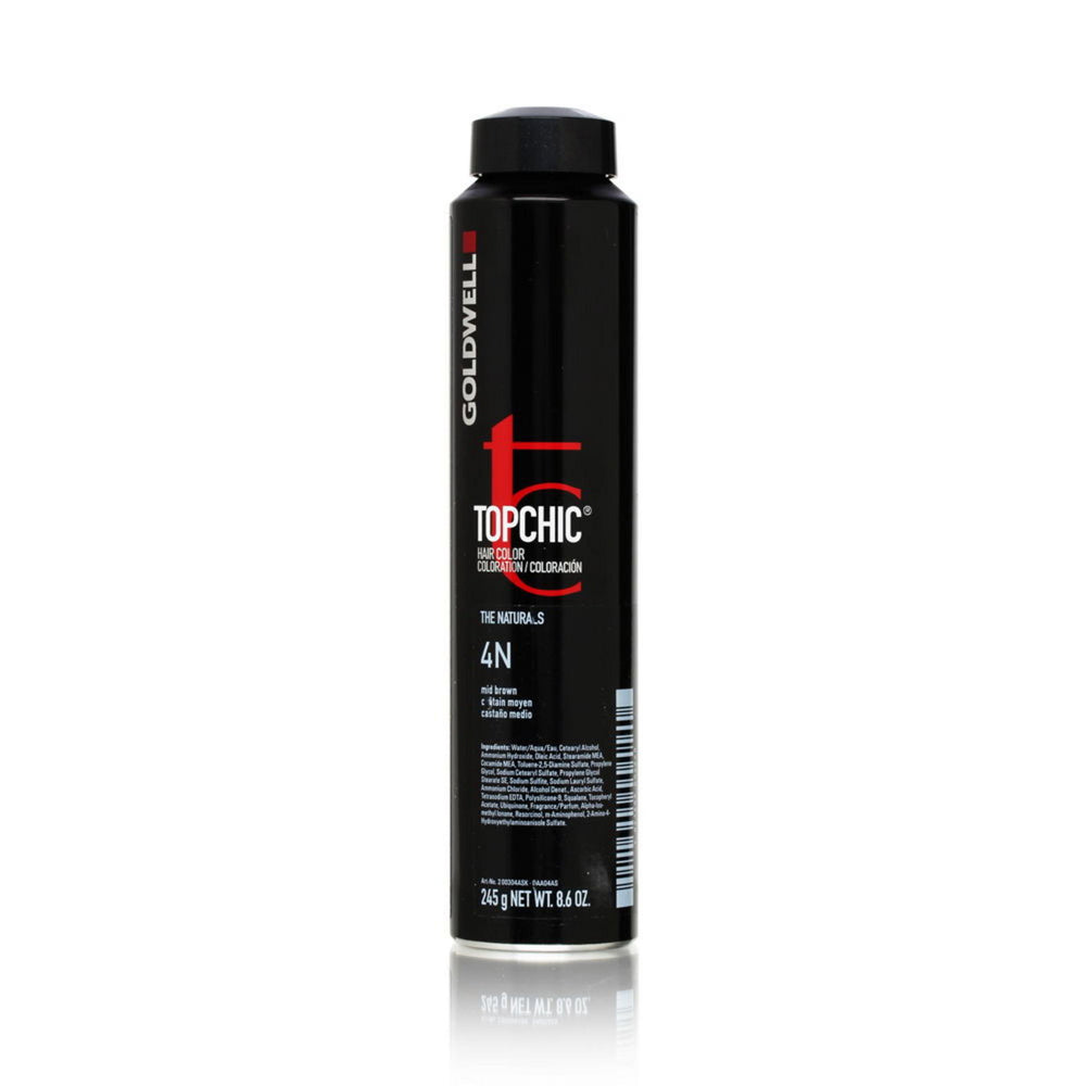 Goldwell TopChic – Permanent Hair Dye for Women, 4N Middle Brown, 250 ml