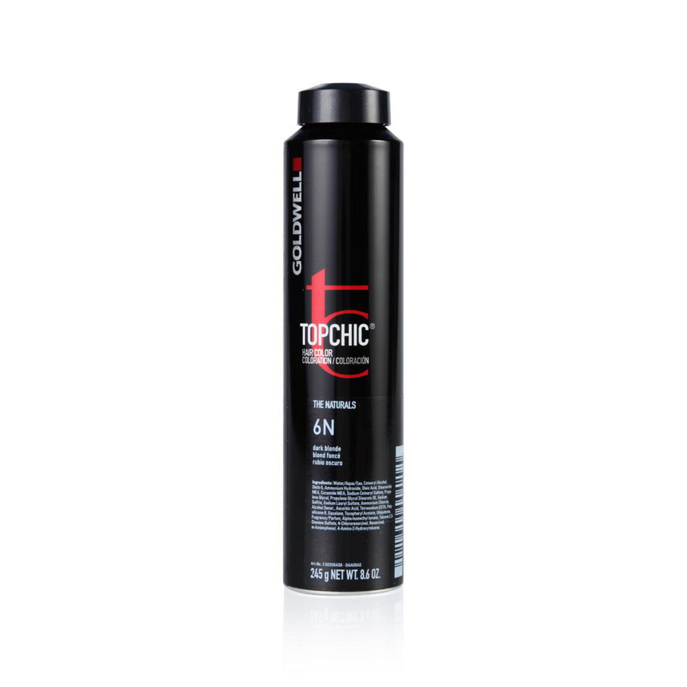 Goldwell TopChic – Permanent Hair Dye for Women, 6N Dark Blonde, 250 ml