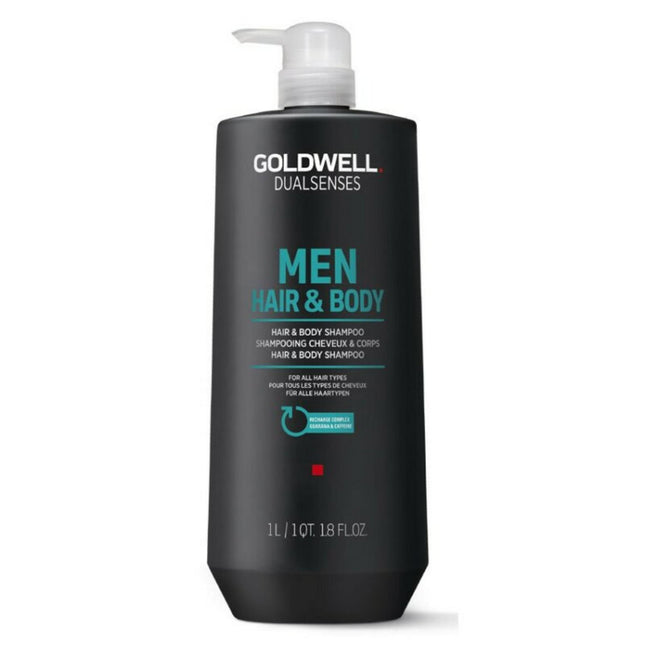 Goldwell Dualsenses Men Aromatic – Shower Gel & Shampoo 2-in-1 for Men, 1000 ml