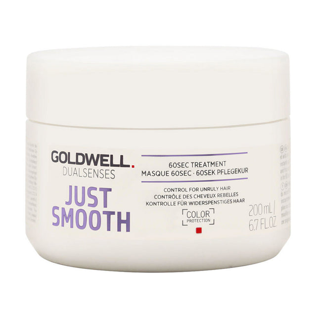 Goldwell Just Smooth – Hair Treatment Cream Mask for Women, 60 Sec Treatment, Weekly, 200 ml