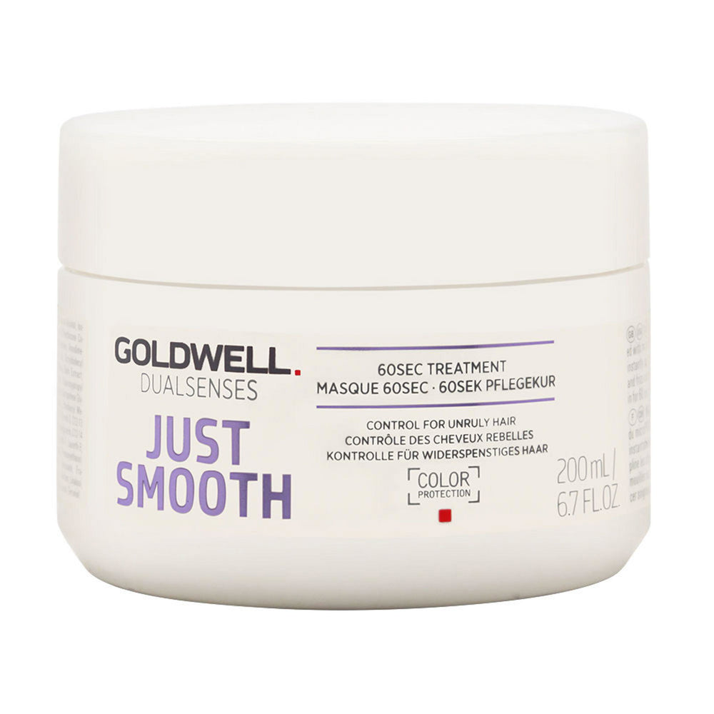 Goldwell Just Smooth – Hair Treatment Cream Mask for Women, 60 Sec Treatment, Weekly, 200 ml
