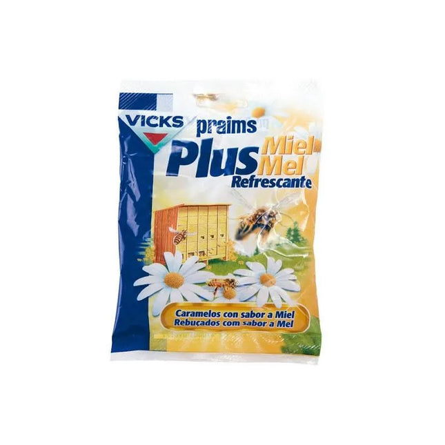 Vicks Praims Plus Honey Refreshing Candies, 72 g