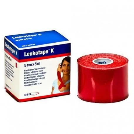 BSN Medical Leukotape K Venda Elástica Adhesiva Color Rojo 5 Cm X 5 M Bsn Medical