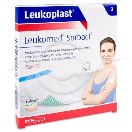 BSN Medical Leukomed Sorbact Sterile Aposite Adh 8 X