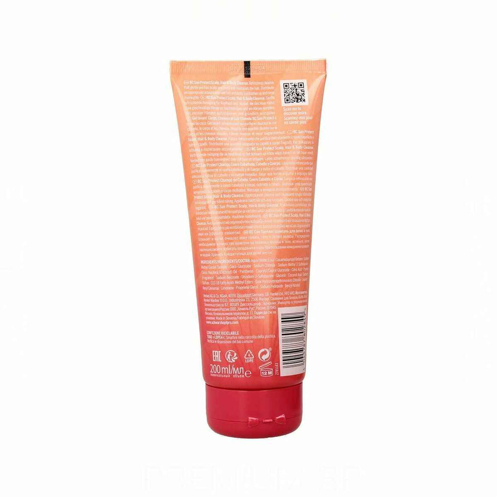 Schwarzkopf Bc Sun Protect Champú 3 En 1 Unisex, 200 ml