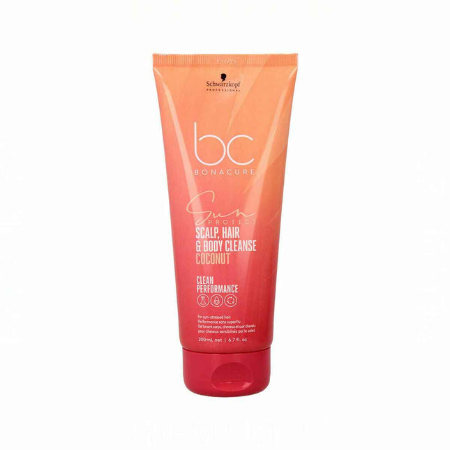 Schwarzkopf Bc Sun Protect Champú 3 En 1 Unisex, 200 ml