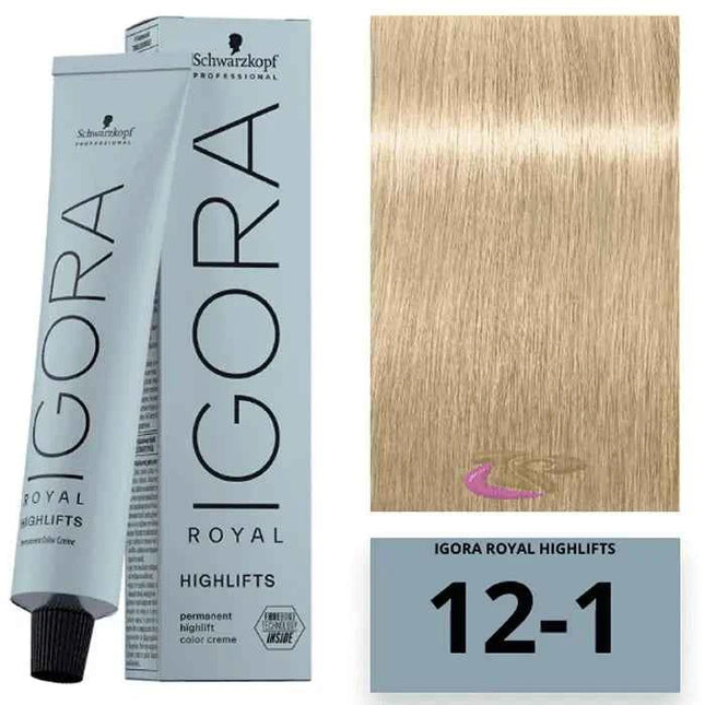 Schwarzkopf Igora Royal Highlifts Ash 12-1 Unisex, 60 ml