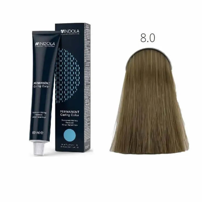 Indola Permanent Caring Color 8.0 Unisex, 60 ml