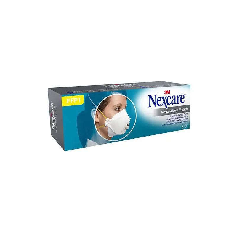 3M Mascarilla Aseptex Polvo y Polen, 3 Units
