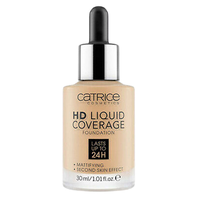 Catrice Hd Liquid Coverage – Foundation Lasts Up to 24h 032-Nude Beige Unisex, 30 ml