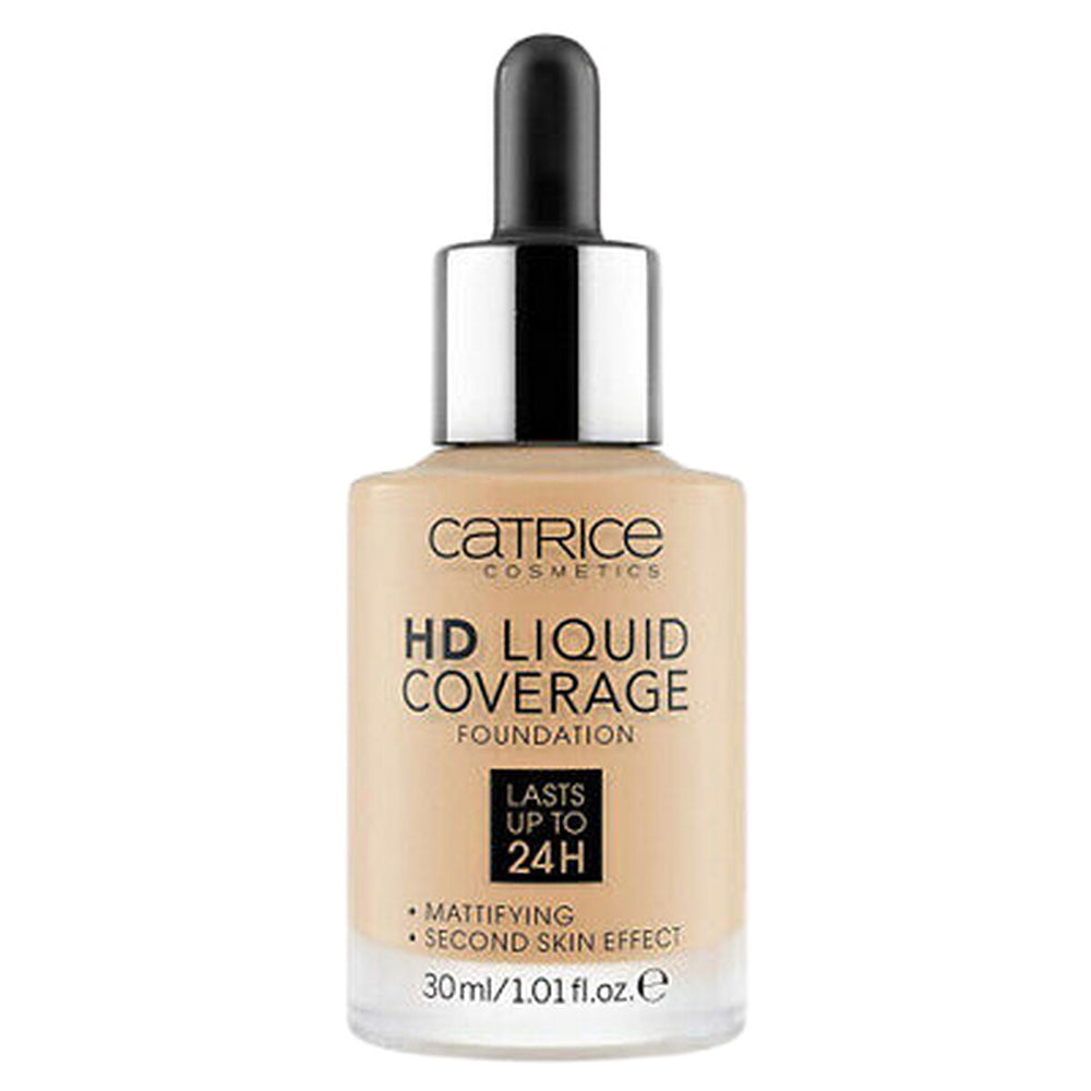 Catrice Hd Liquid Coverage – Foundation Lasts Up to 24h 032-Nude Beige Unisex, 30 ml