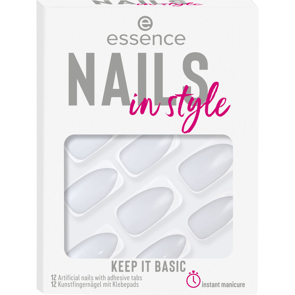 Essence Cosmetics Nails In Style Uñas Artificiales 15-Keep It Basic 12 U Unisex