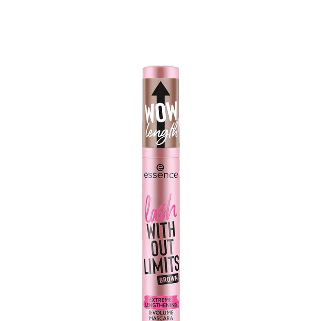 Essence Cosmetics Lash With Out Limits Extreme Lengthening y Volume 02-Brown Unisex, 13 ml