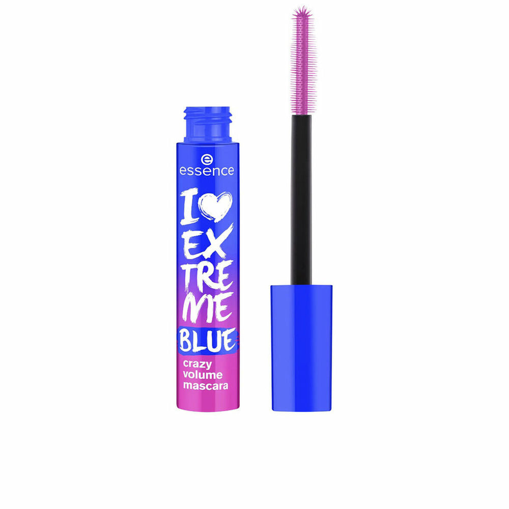 Essence Cosmetics I Love Extreme Blue Crazy Volume Máscara De Pestañas Volumen Unisex, 12 ml