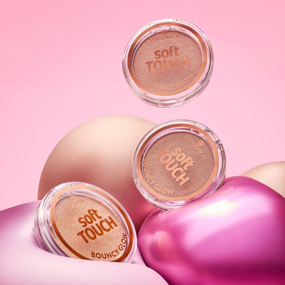 Essence Cosmetics Touch Bouncy Glow Iluminador Soft 30-Glazing Gleam, 4 g
