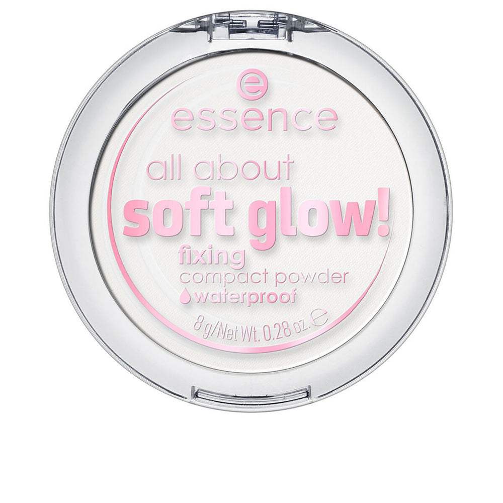 Essence Cosmetics All About Soft Glow! Polvo Compacto Resistente Al Agua, 8 g