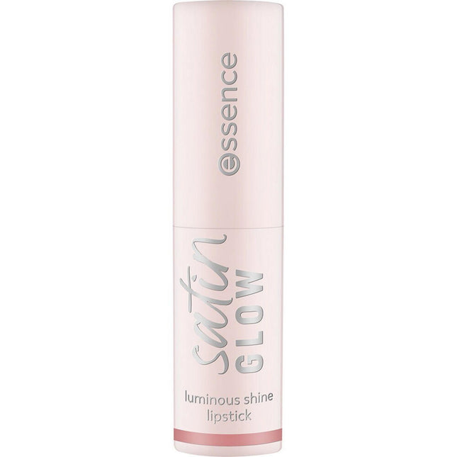Essence Satin Glow Luminous – Cream Lipstick for Women, 02, Blushin It, 3.5 g