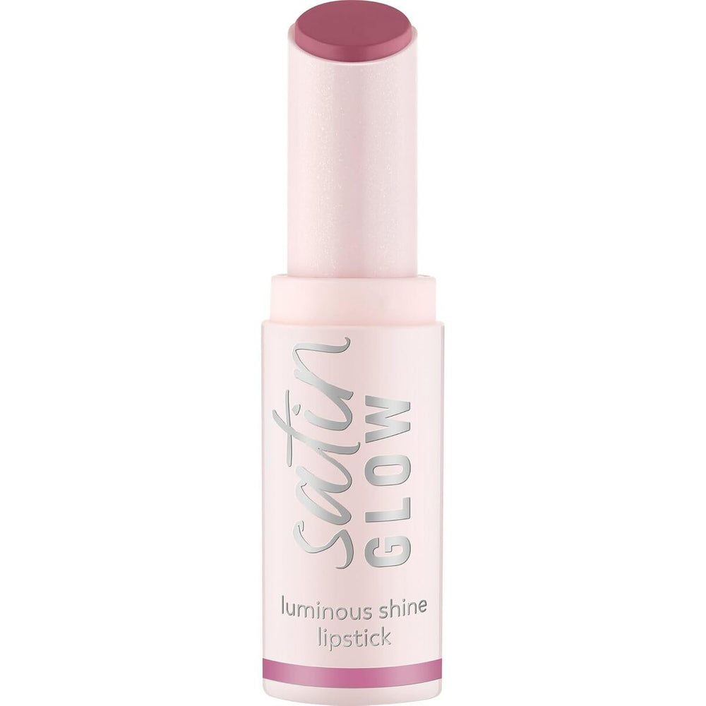 Essence Cosmetics Satin Glow Barra De Labios Brillo Luminoso 04-Let's Get Mauvin Unisex, 3,5 g