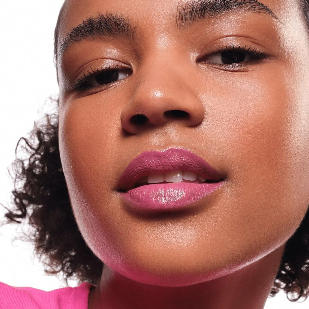 Essence Cosmetics Satin Glow Barra De Labios Brillo Luminoso 04-Let's Get Mauvin Unisex, 3,5 g