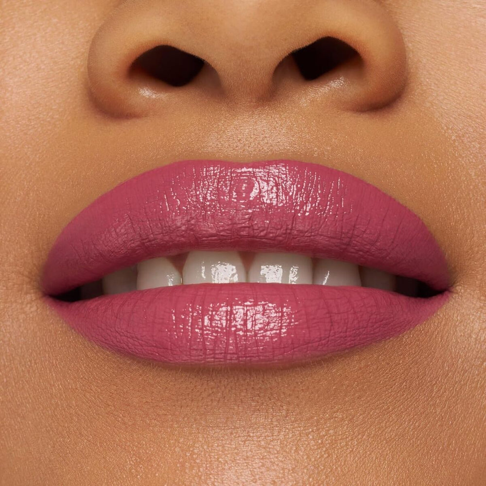 Essence Cosmetics Satin Glow Barra De Labios Brillo Luminoso 04-Let's Get Mauvin Unisex, 3,5 g