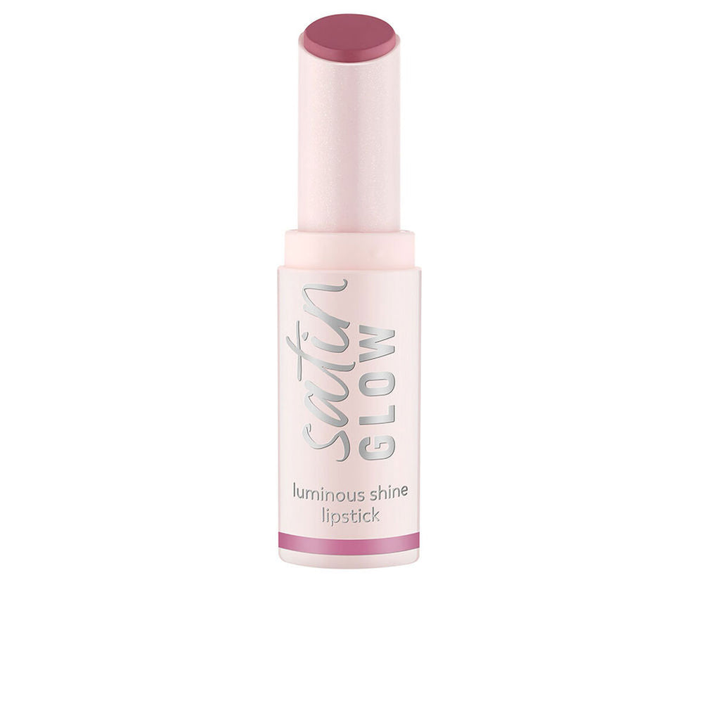 Essence Cosmetics Satin Glow Barra De Labios Brillo Luminoso 04-Let's Get Mauvin Unisex, 3,5 g