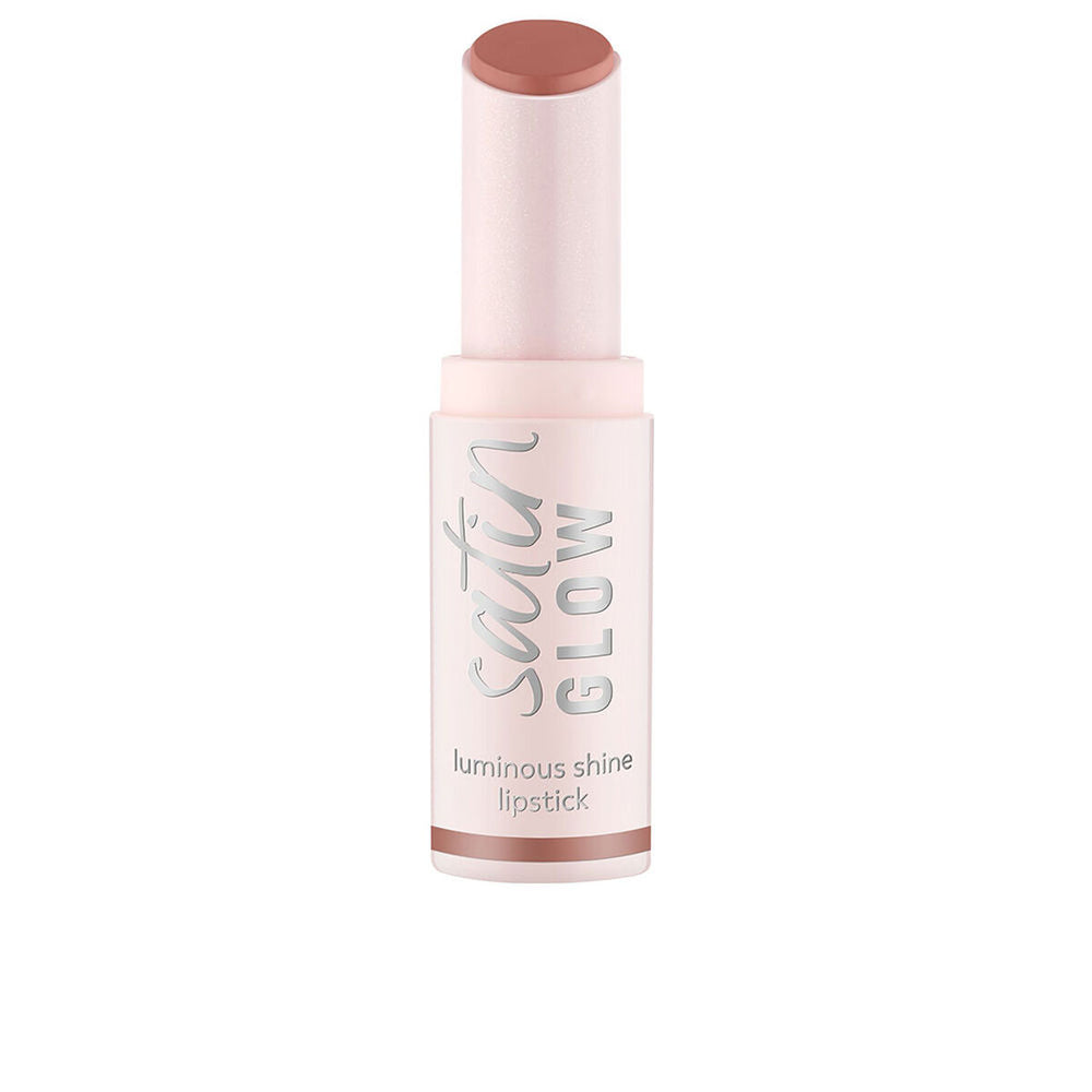 Essence Cosmetics Satin Glow Barra De Labios Brillo Luminoso 05-Chai There! Unisex, 3,5 g