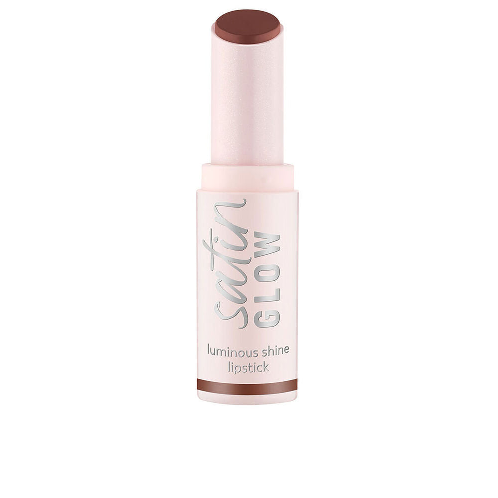 Essence Cosmetics Satin Glow Barra De Labios Brillo Luminoso 06-Deja-Brew Unisex, 3,5 g