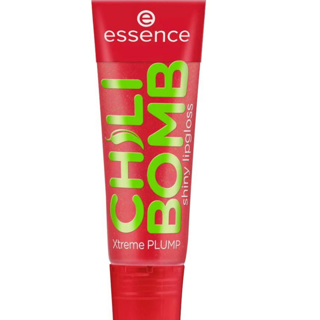 Essence Chili Bomb Plumping – Lip Gloss for Women, 01, Strawberry Salsa, 10 ml