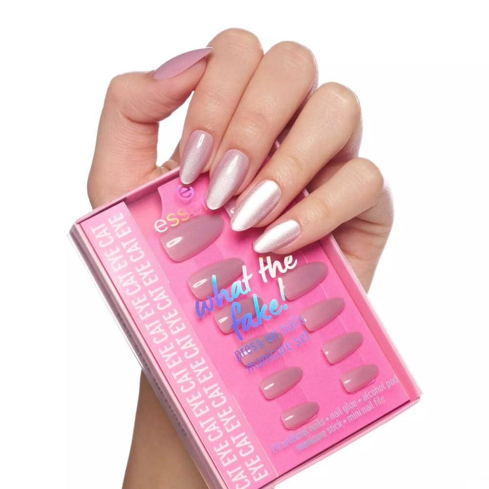 Essence Cosmetics What The Fake! Uñas Postizas Estuche 02-Cat Eye 6 Piezas Unisex