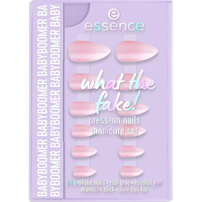 Essence Cosmetics What The Fake! Uñas Postizas Estuche 03-Babyboomer 6 Piezas Unisex